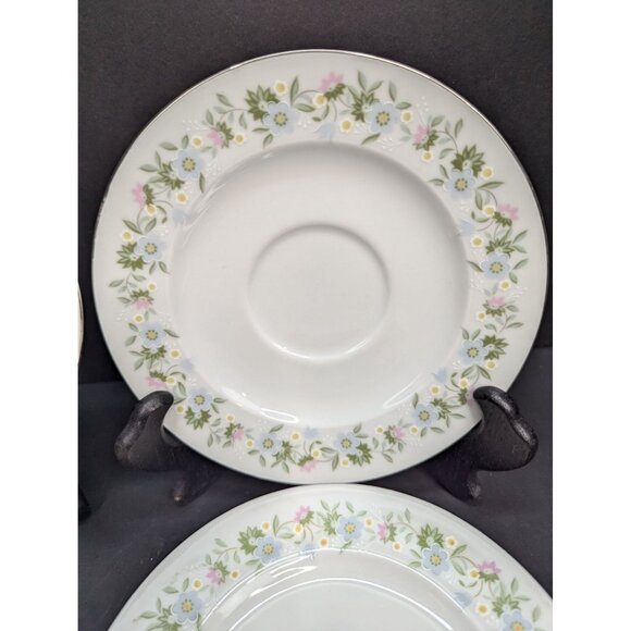 Johann Haviland Forever Spring Pattern Lot of 4 Porcelain Replacement Saucers - Picture 3 of 8